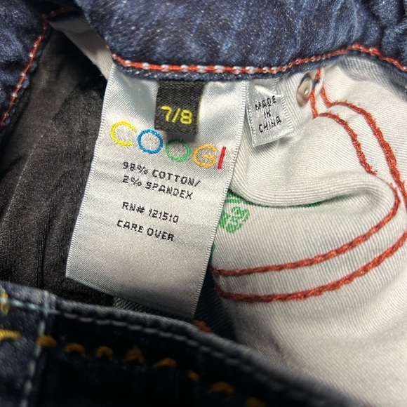 VINTAGE Coogi Jeans Womens 7/8 Blue Skinny High Rise Spell Out Pants Denim 90s - Picture 9 of 9